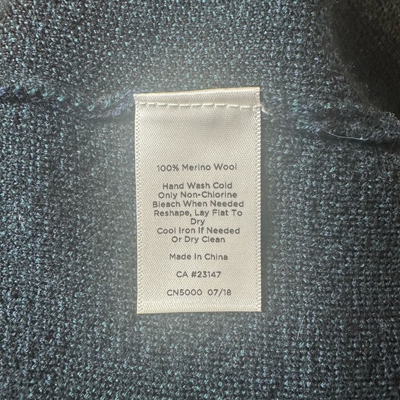 Talbots Blue and Green Tartan 100% Merino Wool Blazer - Picture 6 of 6